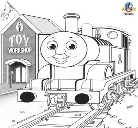 Thomas seen from the school. Henry the Train Colouring Pages (page 2) | Train coloring ...