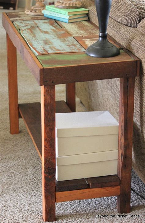 Beyond The Picket Fence Reclaimed Wood Sofa Table Tutorial