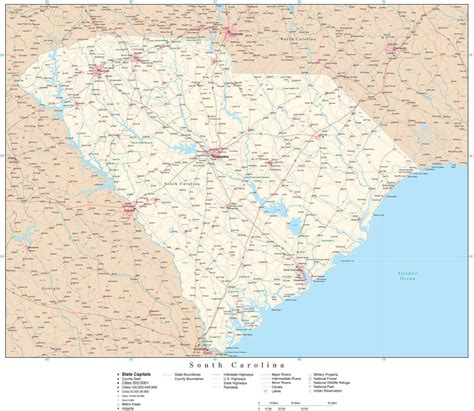 List 103 Wallpaper Map Of North Carolina And South Carolina Cities