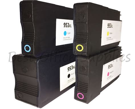 Check spelling or type a new query. 953 XL Pack of 4 Remanufactured Ink Cartridges For HP Officejet Pro 7720 Printer | eBay