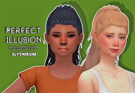 Slythersim Antos Perfect Illusion Clayified Sims Hair
