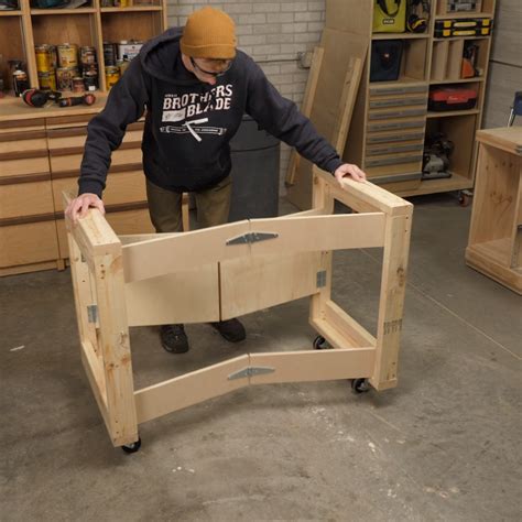 Build This Handy Mobile Workbench That Folds Up To Only 7 In You Only