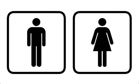 Male And Female Toilet Signs Clip Art Library