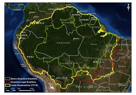 Amazônia Localização Do Bioma Amazônico