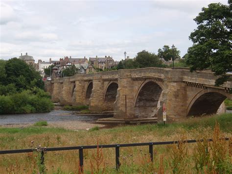 Northumberland Corebridge Old Bridge Over The River Tyne In 2020