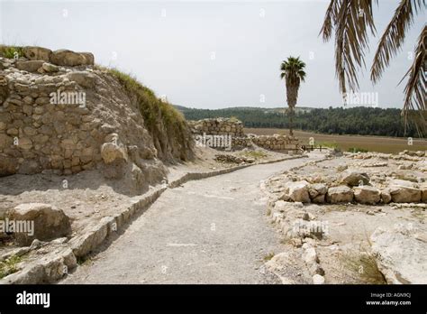 Israel Jezreel Valley Tel Megiddo Stock Photo Alamy