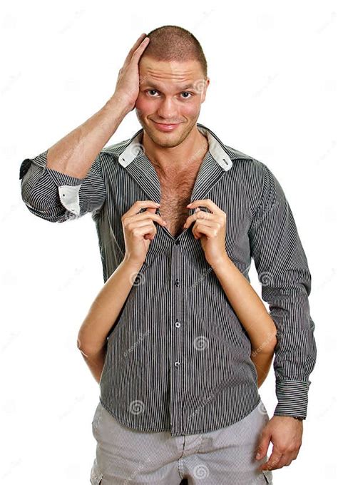 The Hands Of A Girl Undressing Man Stock Image Image Of Relationship
