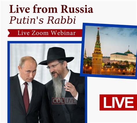 Live From Russia Putins Rabbi