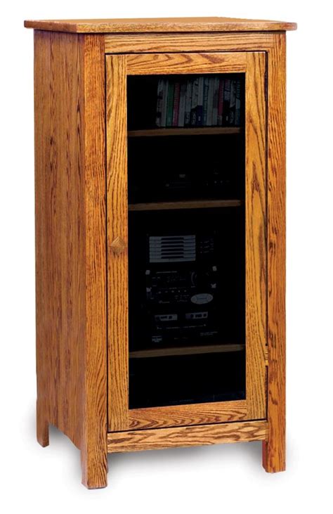 Wood Audio Cabinet All Wood Furniture Media Furniture Amish Furniture