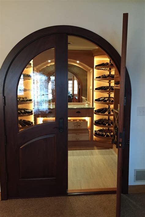 The material you use for your entryway depends on the style you mahogany, redwood, and pine are the most popular wood species sought after by wine cellar door builders in las vegas. Wine Cellar Doors - Revel Custom Wine Cellars