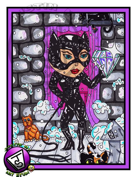 Catwoman Original Artwork Digital Download Dc Comics Batman Etsy