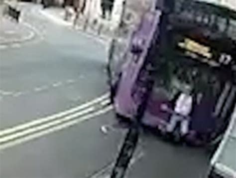 Cctv Footage Shows Man Being Hit By Bus Before Walking Into Pub