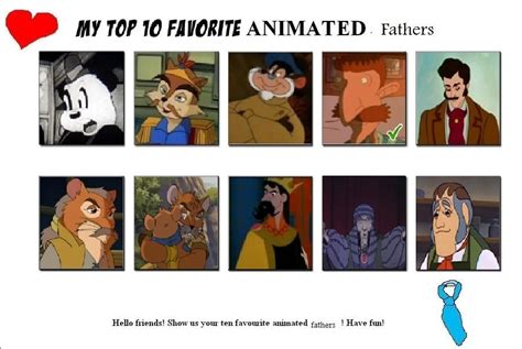My Top 10 Animated Fathers By J Cat On Deviantart