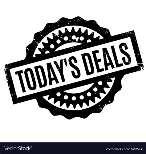 Today S Deals Rubber Stamp Royalty Free Vector Image
