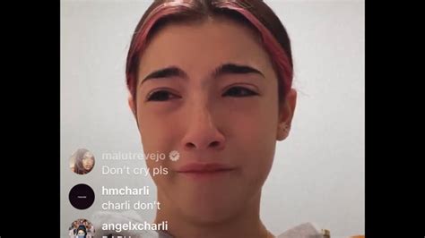 Charli Damelio Cries On Instagram Live 111920 Youtube