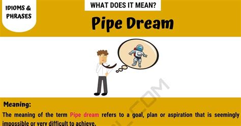pipe dream definition and examples of the term pipe dream 7esl