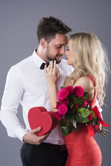Valentines Couple Stock Image Image Of Facial Long 97673515