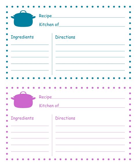 10 Best Images Of Editable Printable Recipe Card Template Christmas