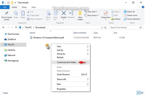 Change Folder Template In Windows 10 Tutorials