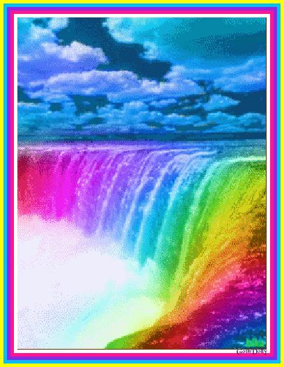 Rainbow Waterfall Nature  On Er By Darkbeard