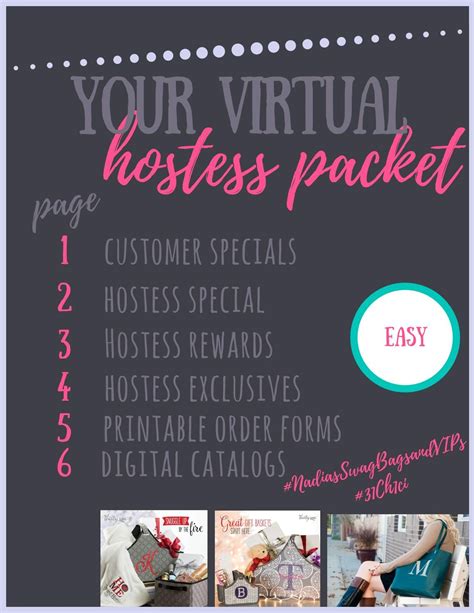 Virtual Hostess Packet For My Beautiful Thirty One Hostesses