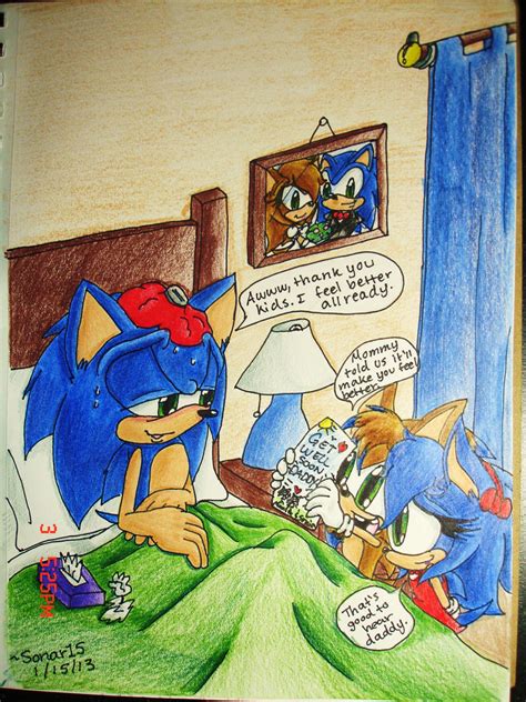 Sonic Sick In Bed By Sonar15 On Deviantart