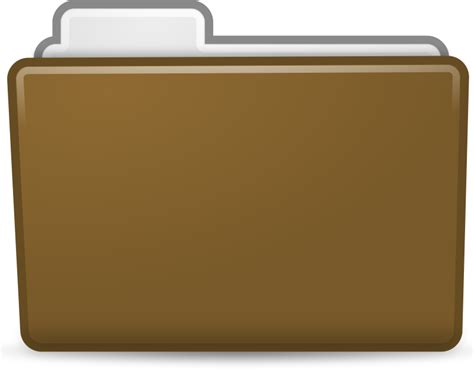 Brown Folder Icon Openclipart