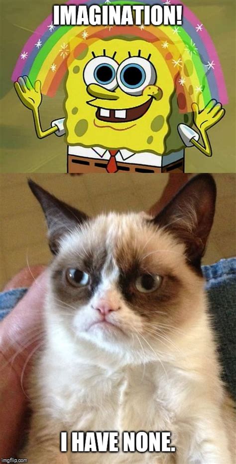 Check spelling or type a new query. Image tagged in memes,imagination spongebob,grumpy cat ...