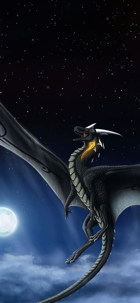 1242x2688 Moon Dragon Night 4k Iphone Xs Max Hd 4k Wallpapers Images