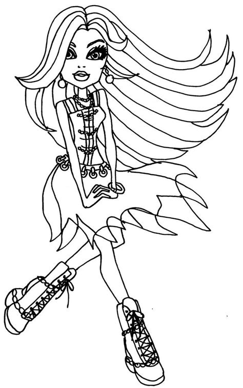 New Monster High Spectra Coloring Pages Thousand Of The Best