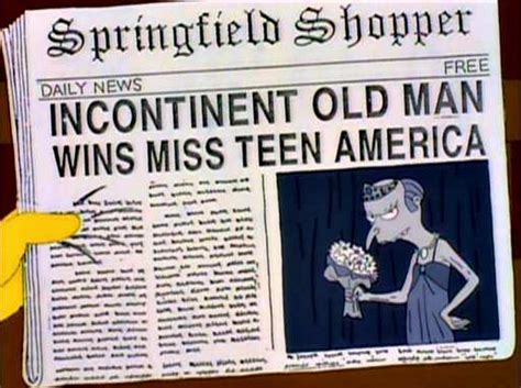 Top 10 Silliest Newspaper Headlines Simpsons Edition