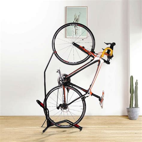 Vertical Upright Bike Rack Stand Floor Adjustable Bicycle Holder