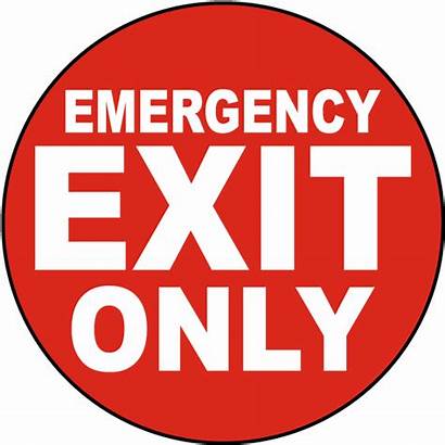 Emergency Sign Exit Floor Safetysign Signs Safety