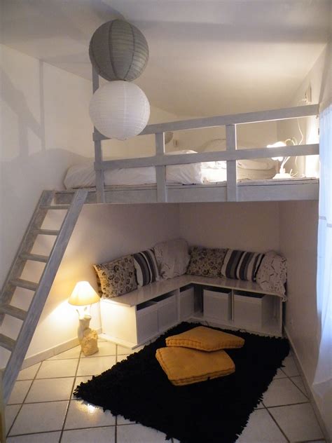 Loft Bed With Living Space Underneath Loft Room Small Bedroom Stylish Bedroom