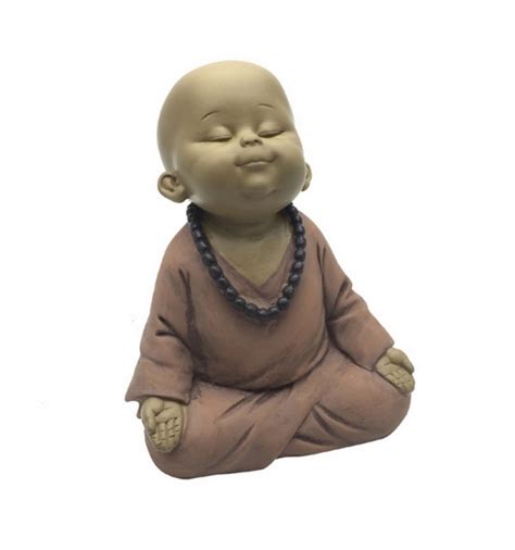 Figurine Baby Buddha Zen Meditation Baby Buddhist Monk Child