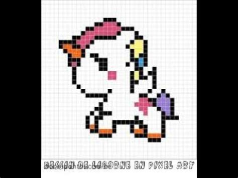 Easily create sprites and other retro style images with this drawing application. dessin pixel licorne facile - Les dessins et coloriage