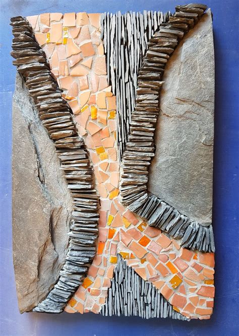 Student Work Abstract Slate — Rachel Davies Mosaics