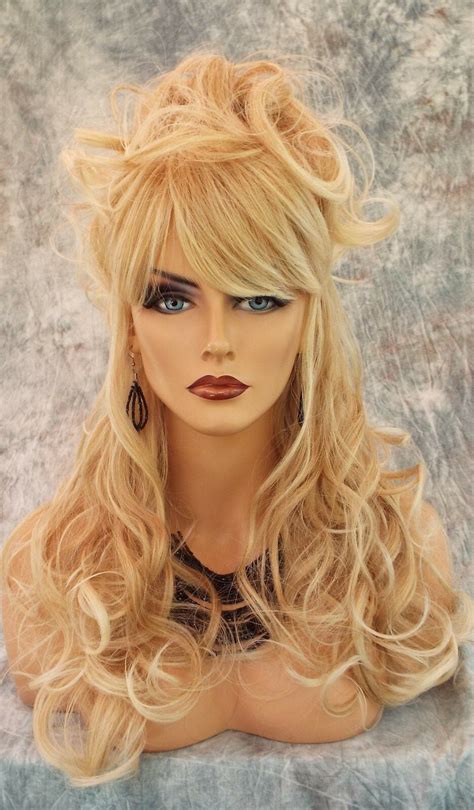 100 Heat Friendly Wig Long Curly Attractive Sexy Color T27613 Blonde