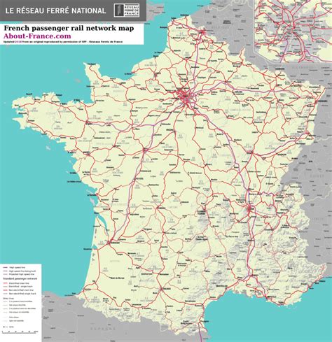 High Resolution French Rail Network Map Train Map France Train