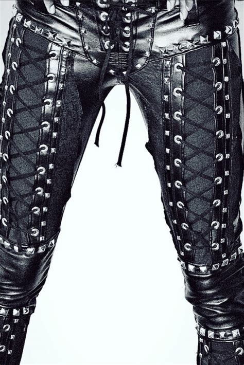 Black Corset Tie Leather Pants Toxic Vision Ande Andrea