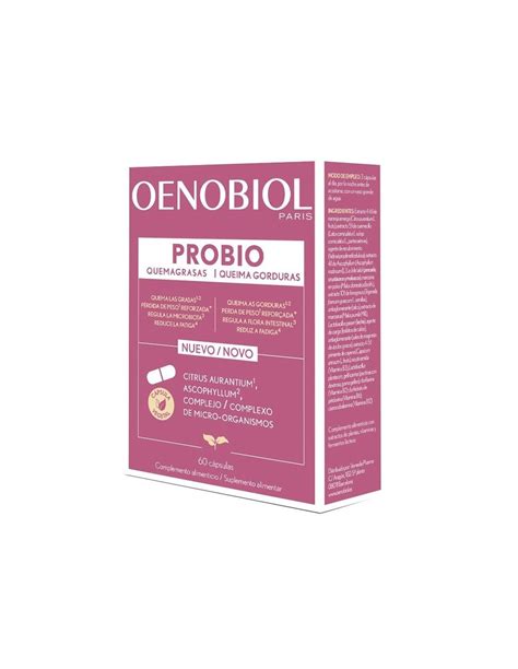 Oenobiol Probio Quemagrasas 60 Capsulas Dietética Y Productos
