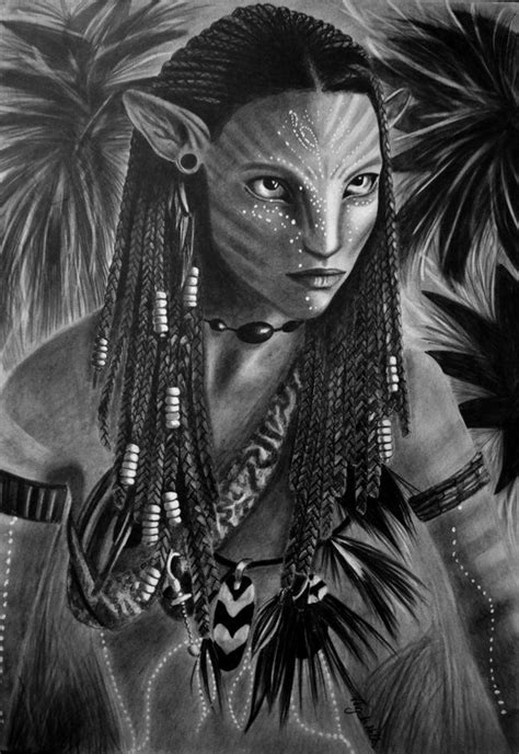 Neytiri By Angelasportraits On Deviantart Avatar Movie Avatar Tattoo
