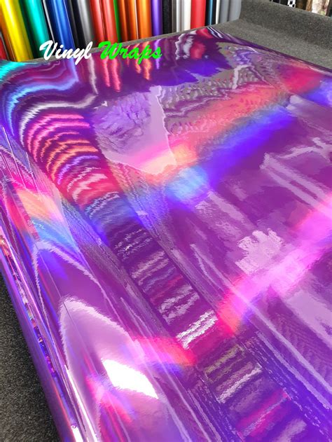 Gloss Rainbow Chameleon Purple Vinyl Wrap Vinylwraps