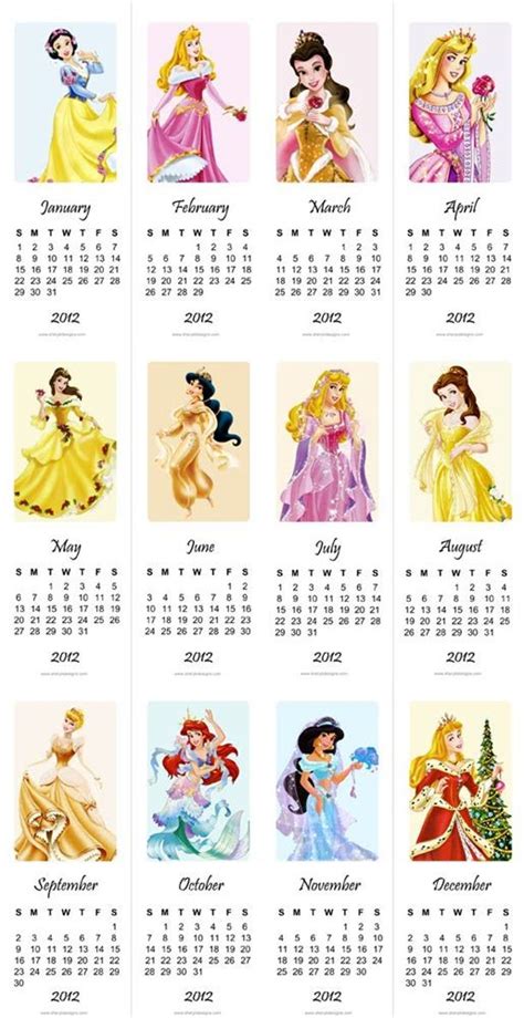 Point out the theme for the month and use it as a time to talk about the pictures and reinforce vocabulary. Disney Princess Calendar 2021 | 2021 Calendar