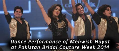 dance performance of mehwish hayat in pakistan bridal couture week apniisp