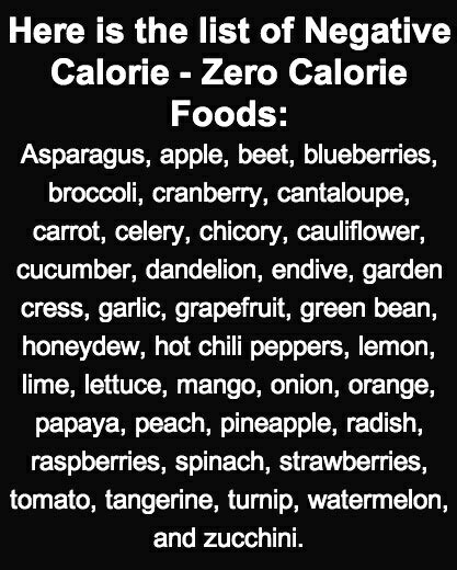 Zero Calorie Foods Musely