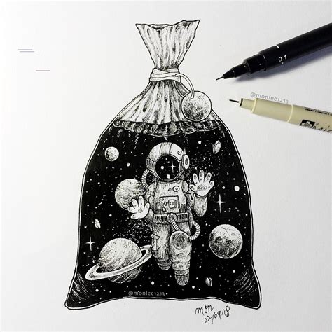 Spacedrawings Space Drawings Drawings Astronaut Art