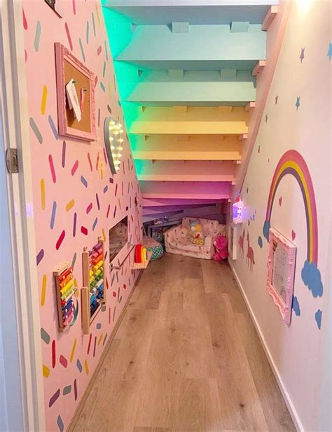 Mum Creates Enchanting Playroom Under The Stairs Kids Room Design