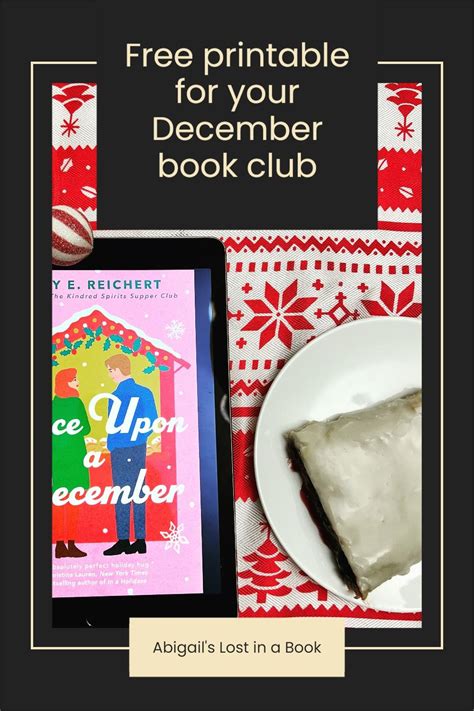 free printable for your december book club book club reads book club book club meeting