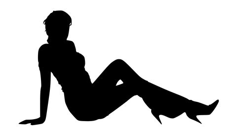 Woman Sitting Silhouette Png